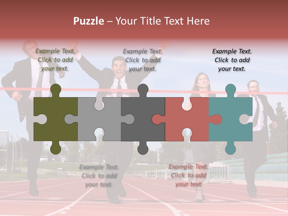 Track Finish Athletic PowerPoint Template