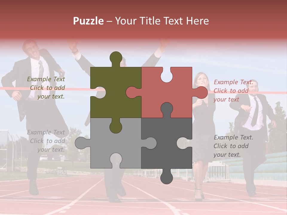Track Finish Athletic PowerPoint Template