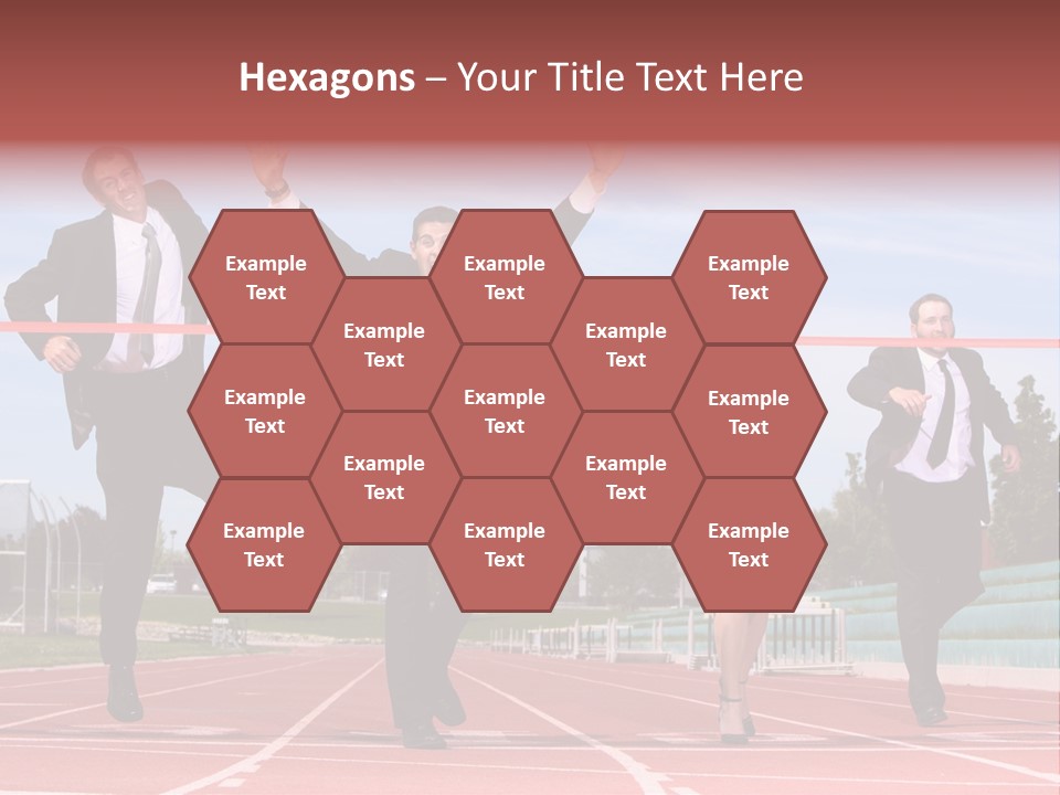 Track Finish Athletic PowerPoint Template