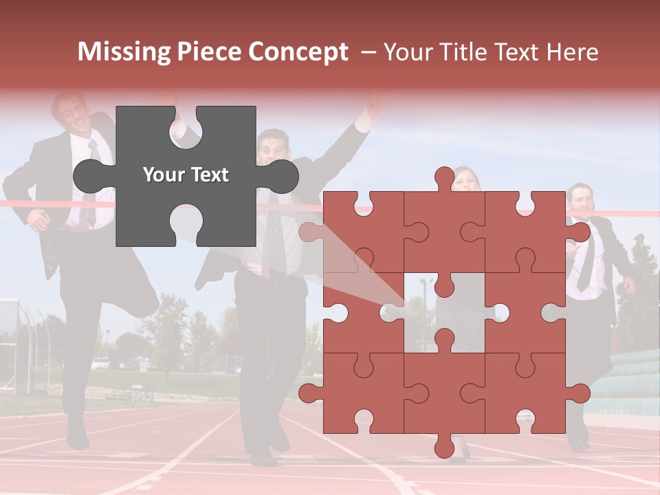 Track Finish Athletic PowerPoint Template