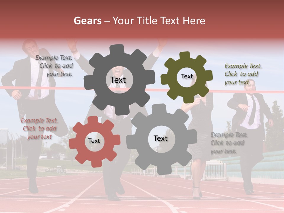Track Finish Athletic PowerPoint Template