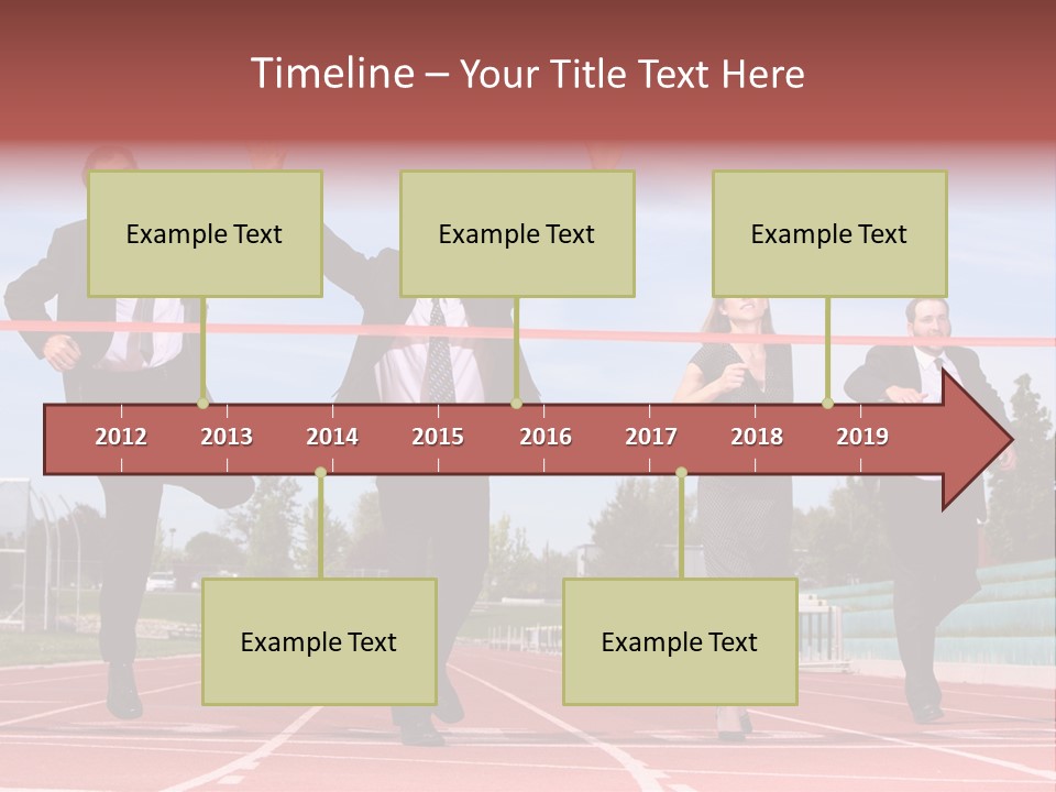 Track Finish Athletic PowerPoint Template