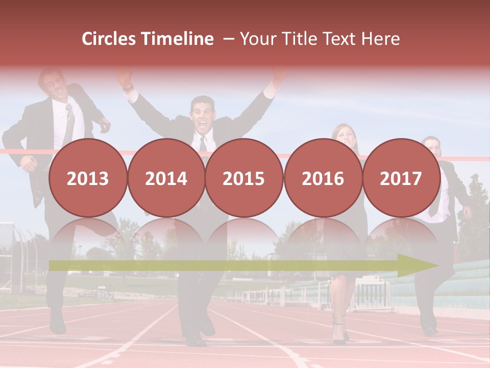 Track Finish Athletic PowerPoint Template