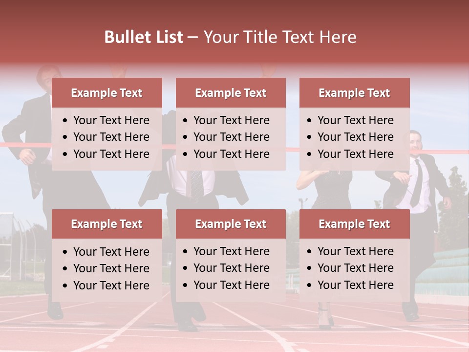 Track Finish Athletic PowerPoint Template