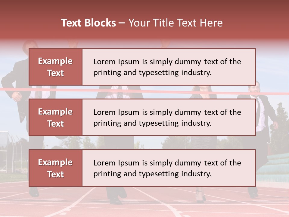 Track Finish Athletic PowerPoint Template