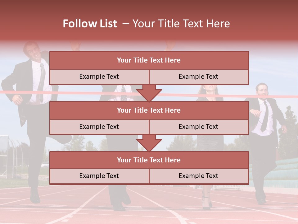 Track Finish Athletic PowerPoint Template