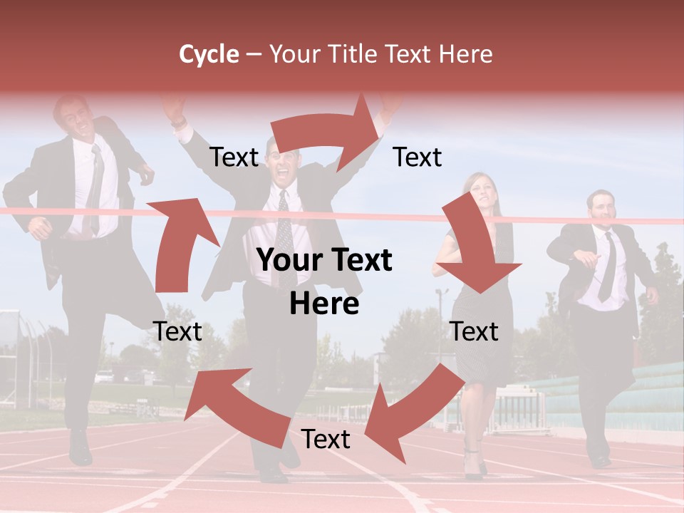 Track Finish Athletic PowerPoint Template