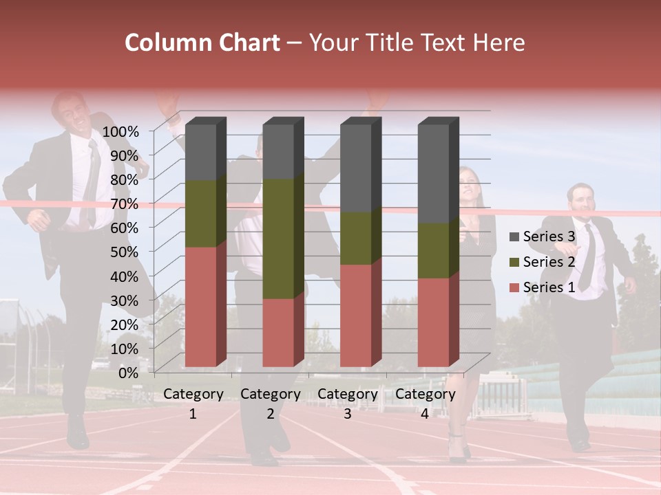 Track Finish Athletic PowerPoint Template
