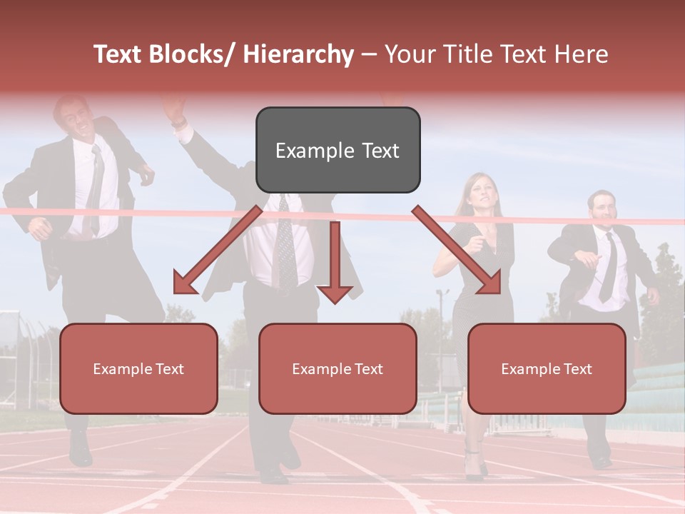Track Finish Athletic PowerPoint Template