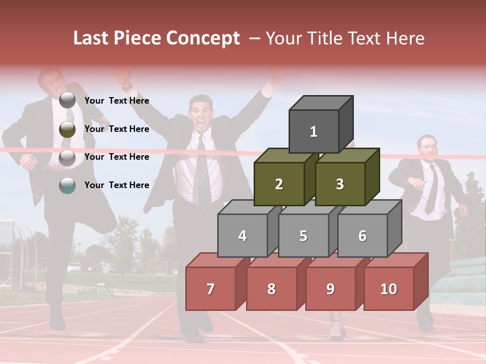 Track Finish Athletic PowerPoint Template