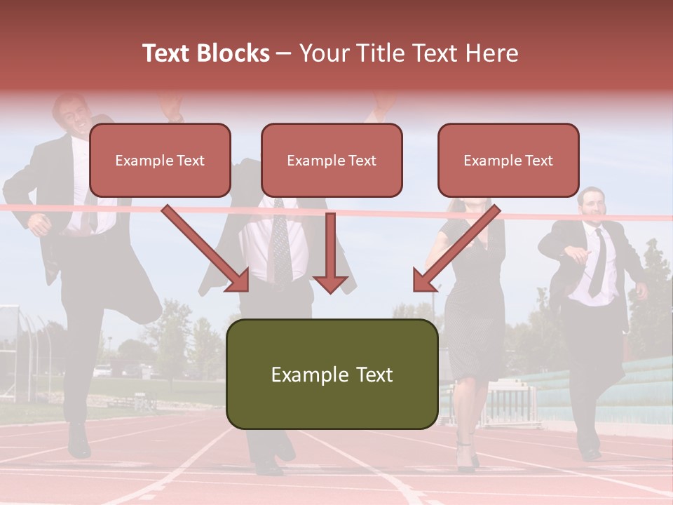 Track Finish Athletic PowerPoint Template