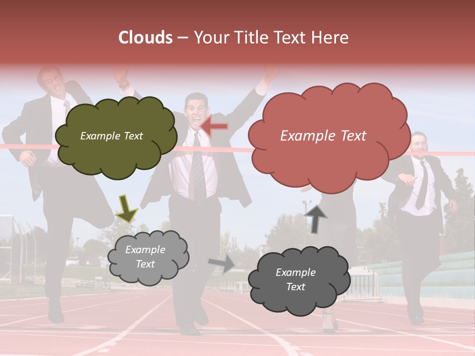 Track Finish Athletic PowerPoint Template