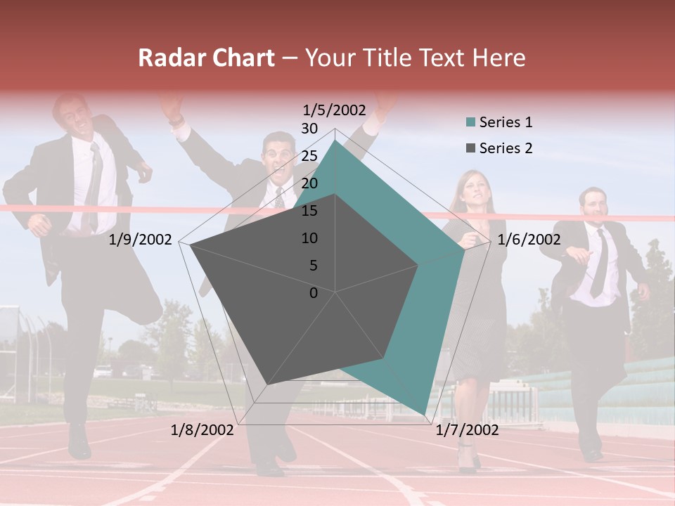 Track Finish Athletic PowerPoint Template