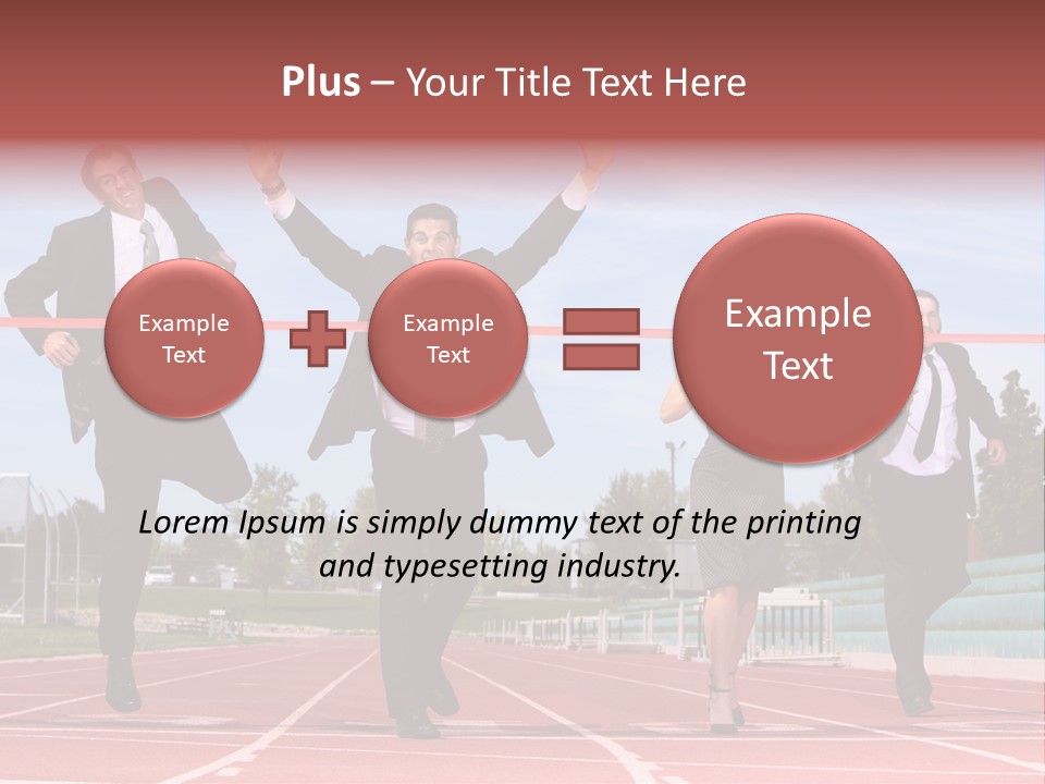 Track Finish Athletic PowerPoint Template