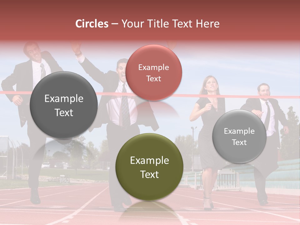 Track Finish Athletic PowerPoint Template