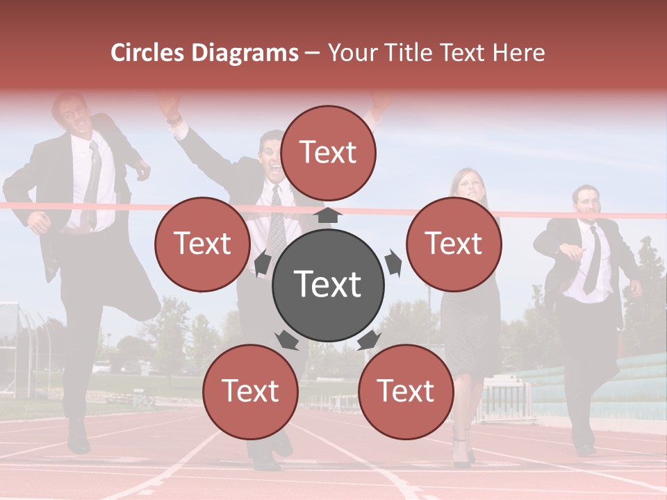 Track Finish Athletic PowerPoint Template