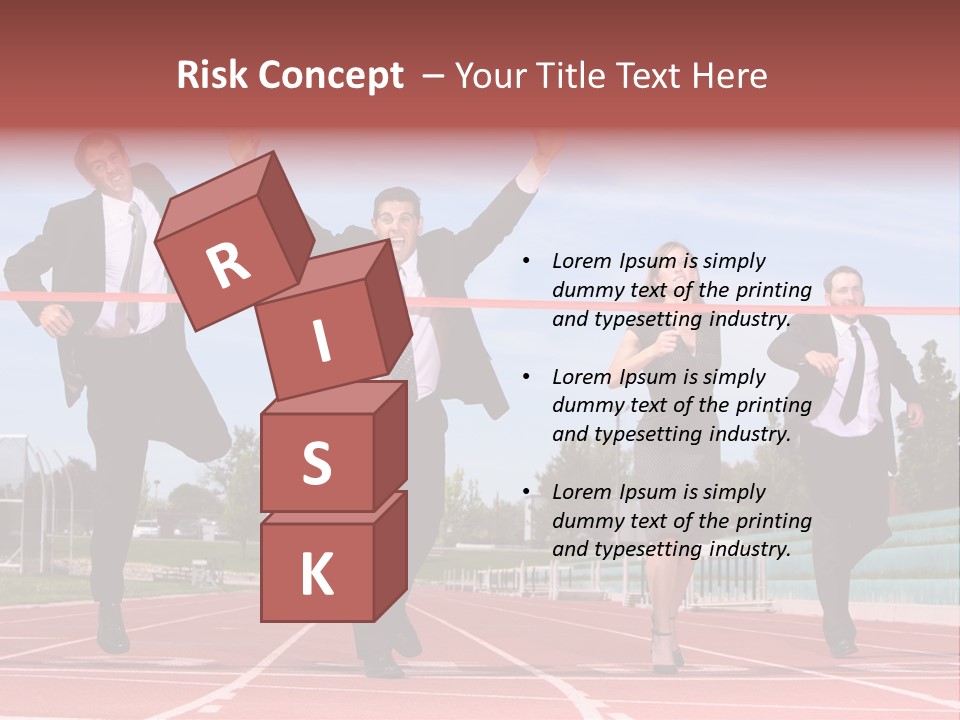 Track Finish Athletic PowerPoint Template