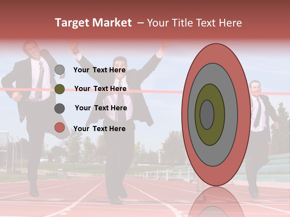 Track Finish Athletic PowerPoint Template