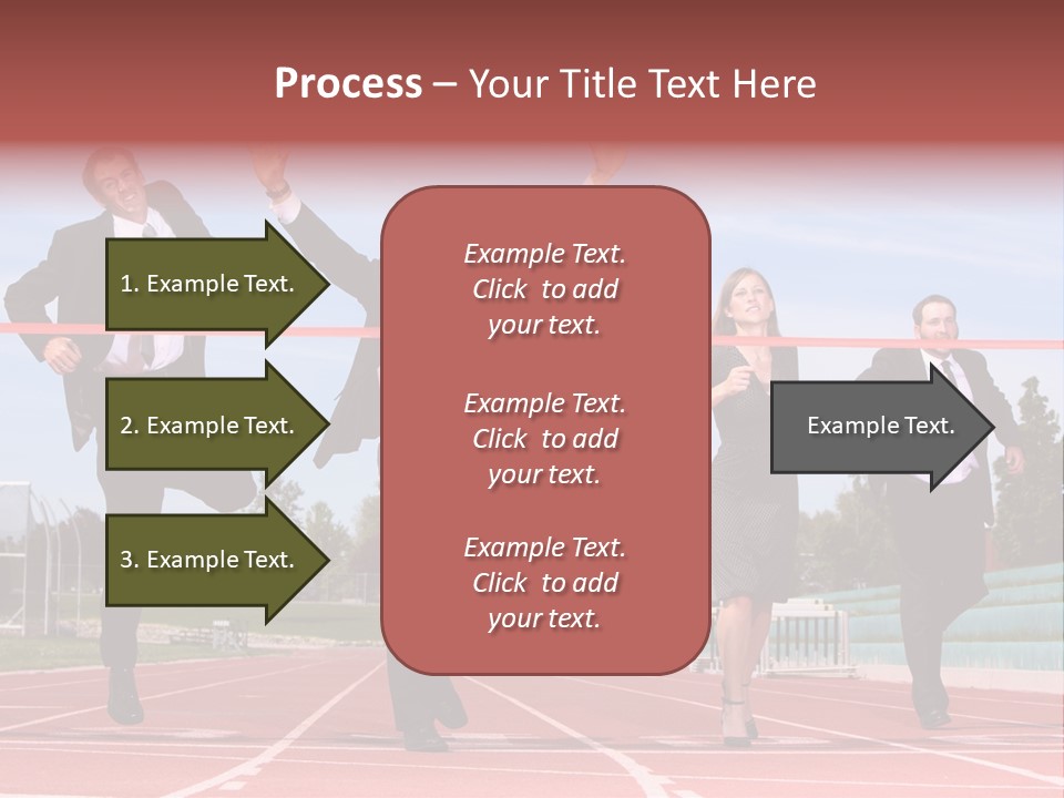 Track Finish Athletic PowerPoint Template