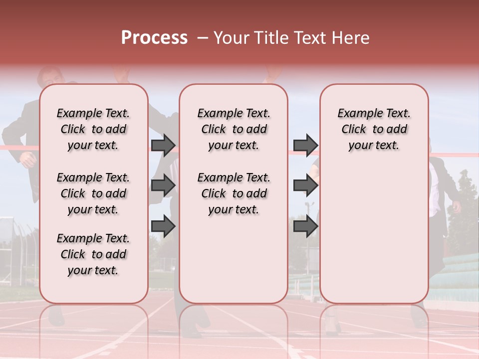 Track Finish Athletic PowerPoint Template