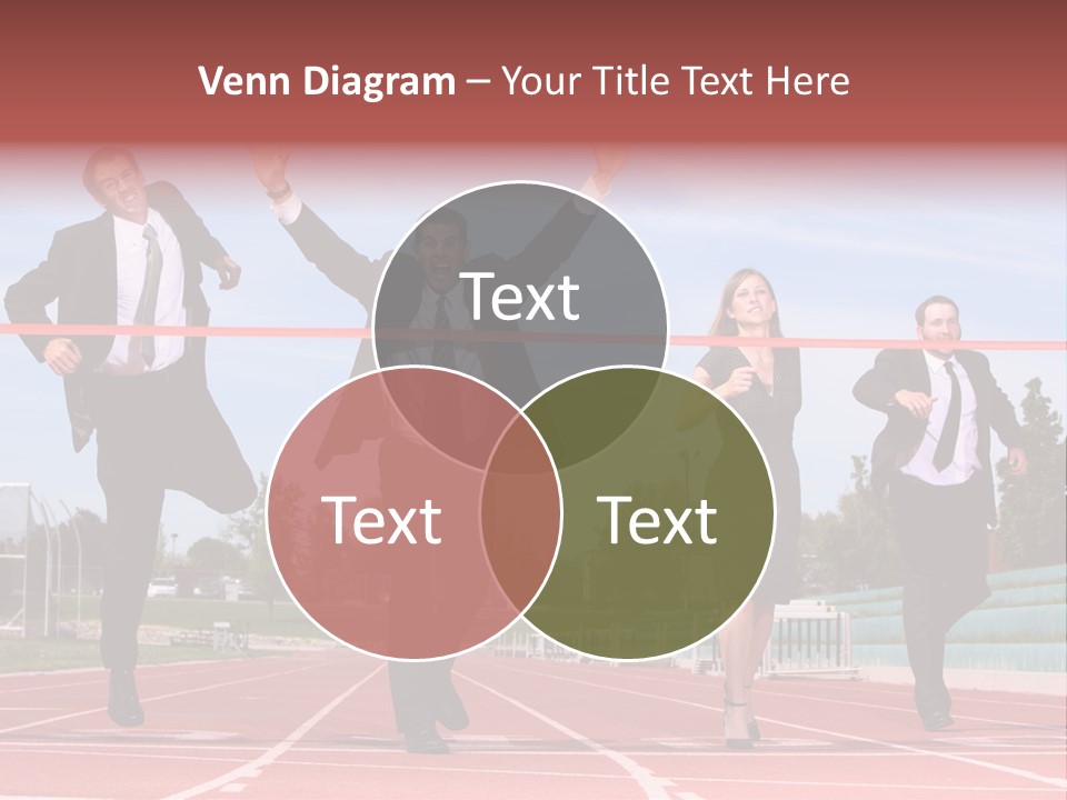 Track Finish Athletic PowerPoint Template