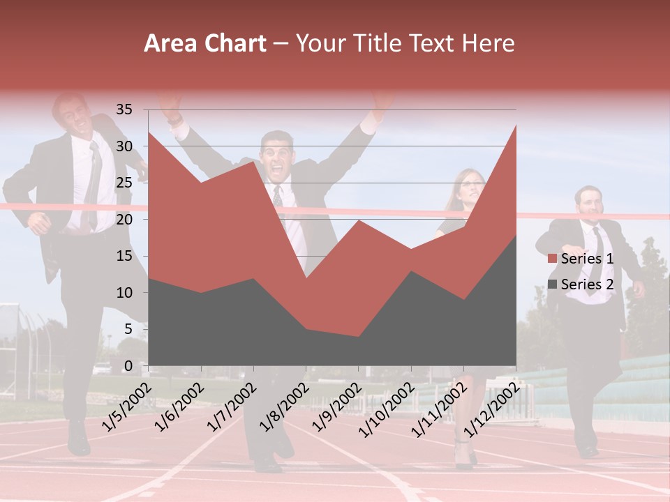 Track Finish Athletic PowerPoint Template