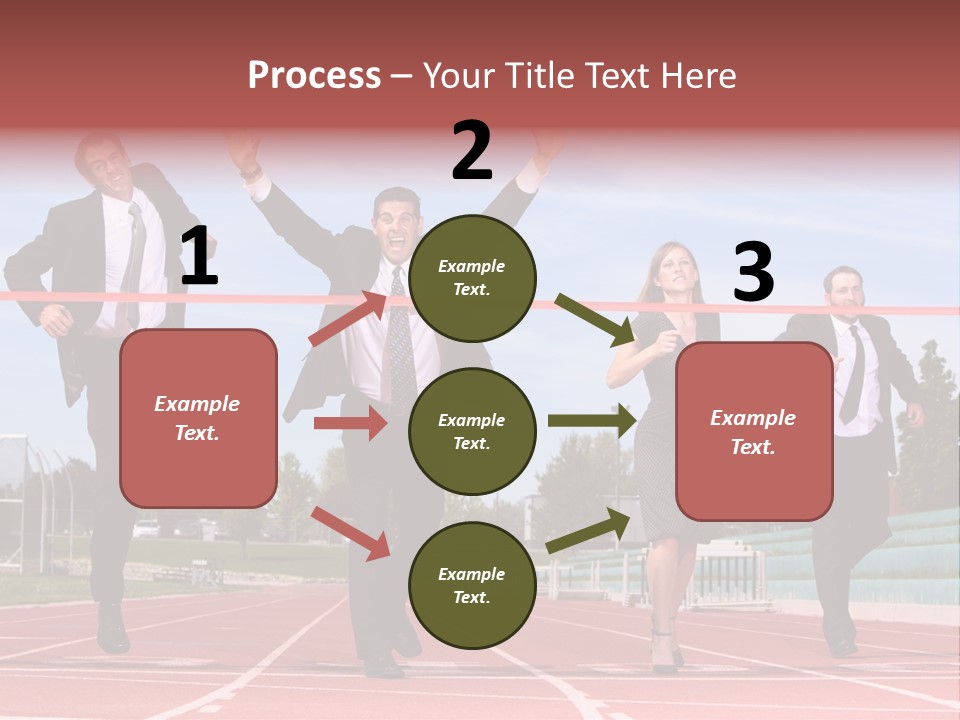 Track Finish Athletic PowerPoint Template