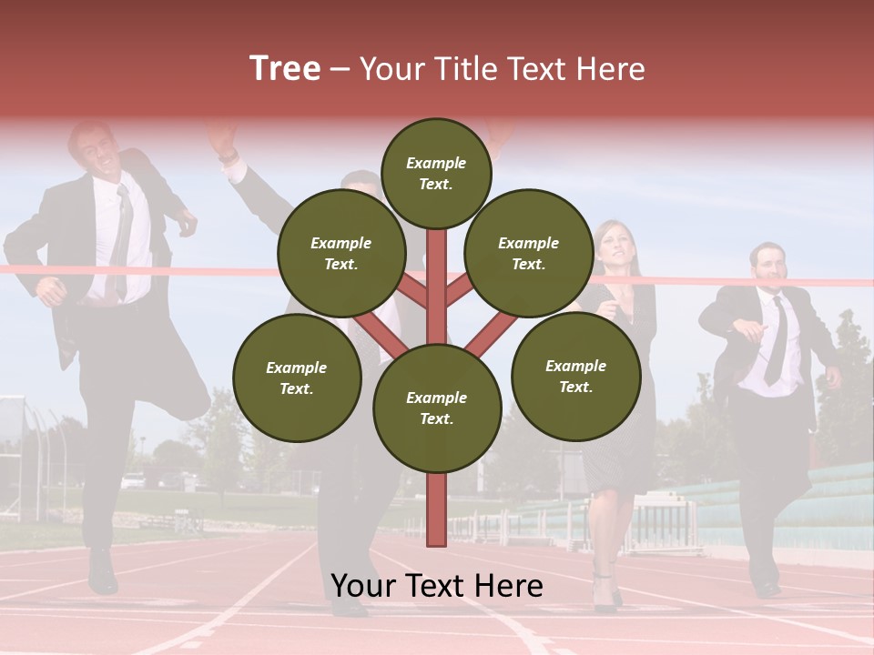 Track Finish Athletic PowerPoint Template