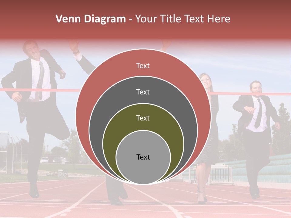 Track Finish Athletic PowerPoint Template