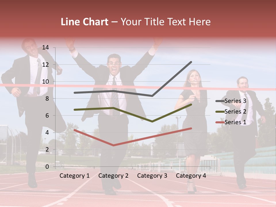 Track Finish Athletic PowerPoint Template