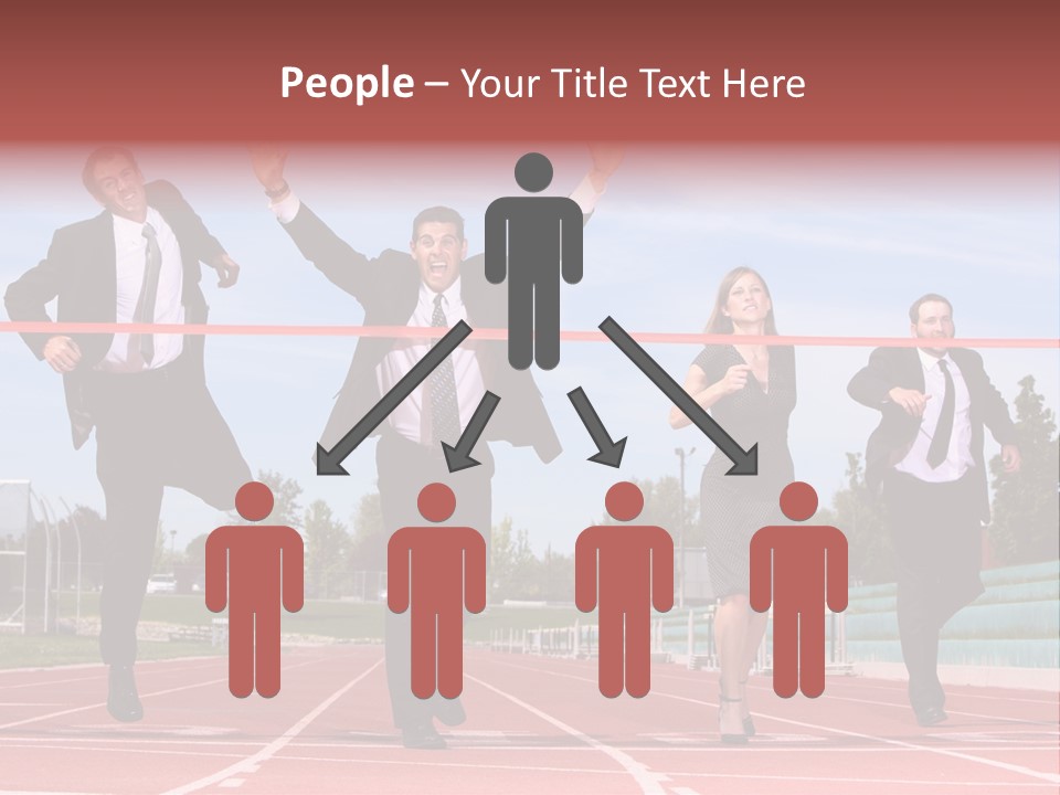 Track Finish Athletic PowerPoint Template