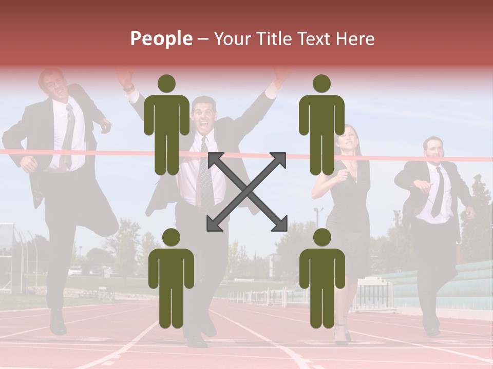 Track Finish Athletic PowerPoint Template