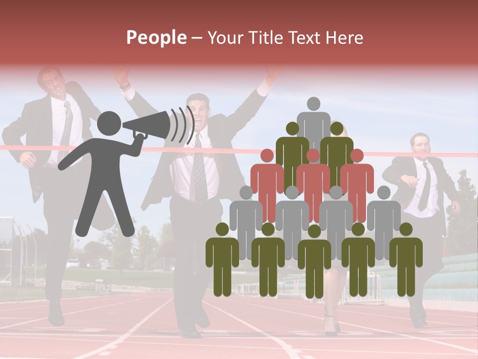 Track Finish Athletic PowerPoint Template