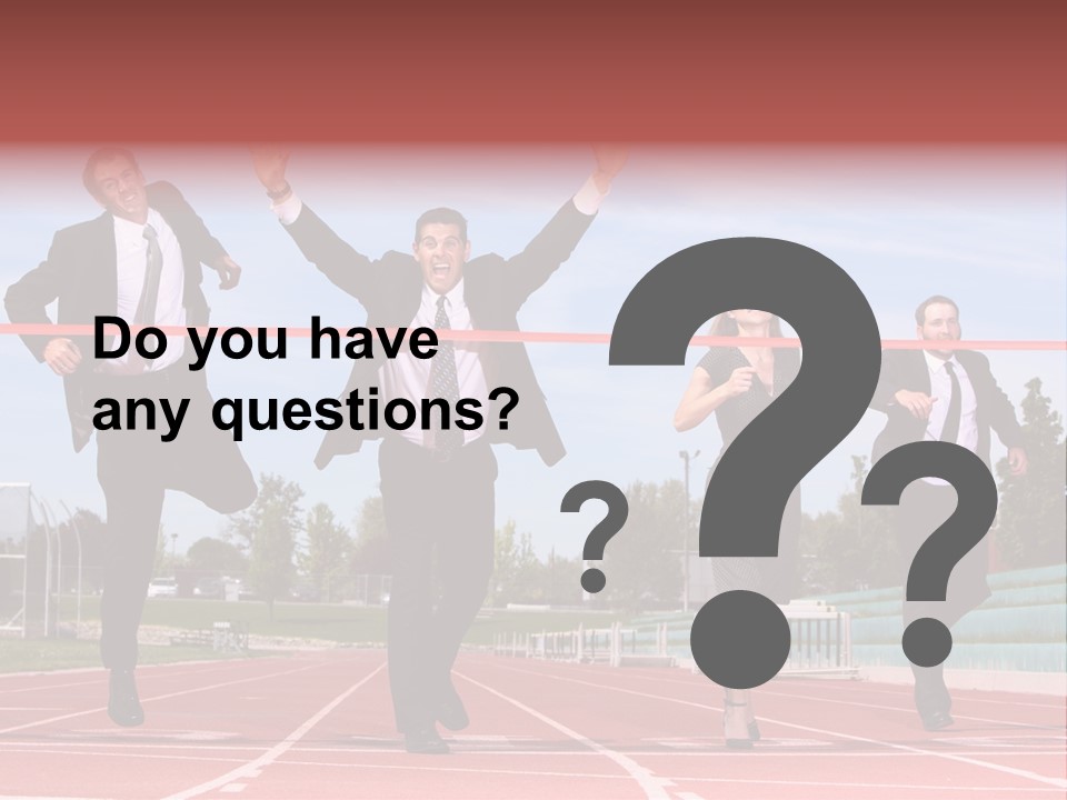 Track Finish Athletic PowerPoint Template