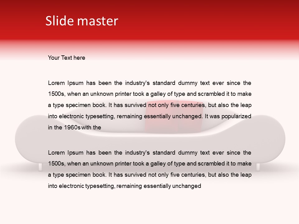 Leather Comfy Living PowerPoint Template