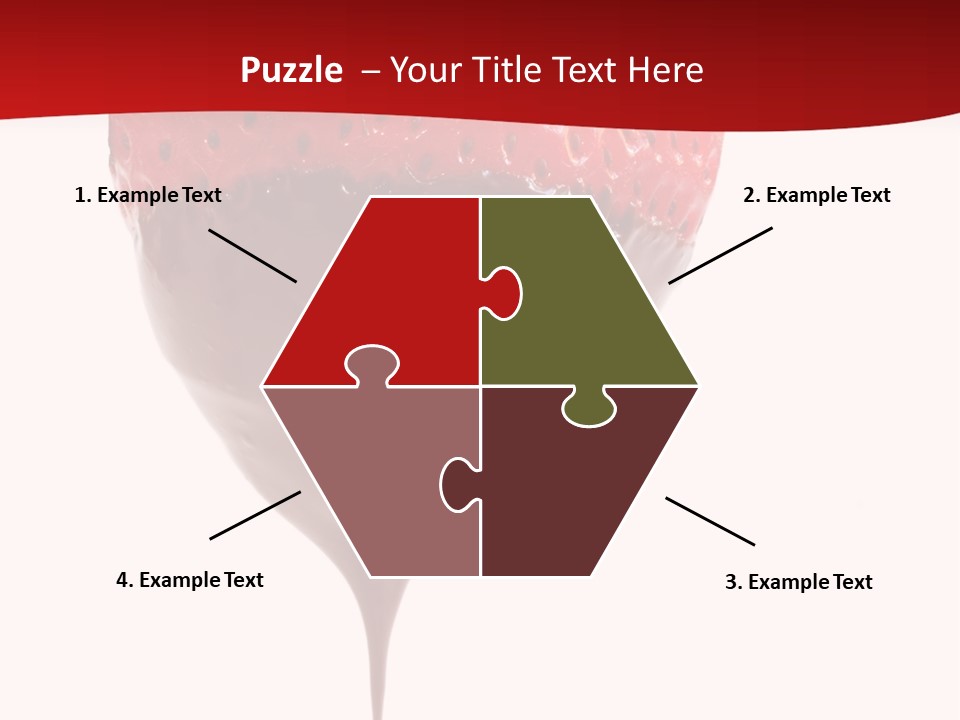 Isolated Dipped Fruit PowerPoint Template