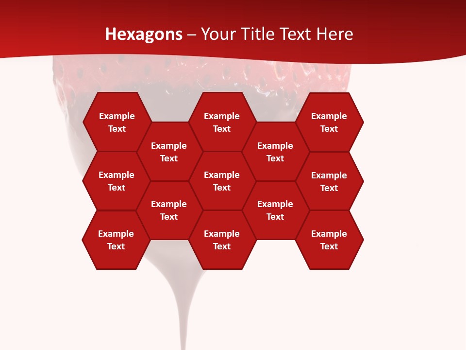 Isolated Dipped Fruit PowerPoint Template