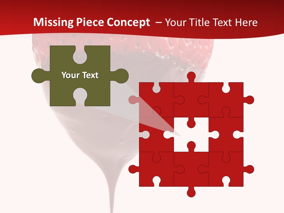 Isolated Dipped Fruit PowerPoint Template