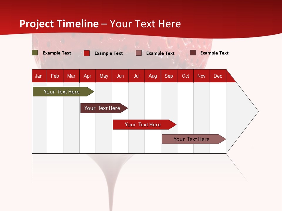 Isolated Dipped Fruit PowerPoint Template