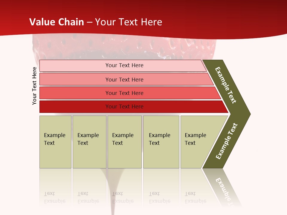 Isolated Dipped Fruit PowerPoint Template