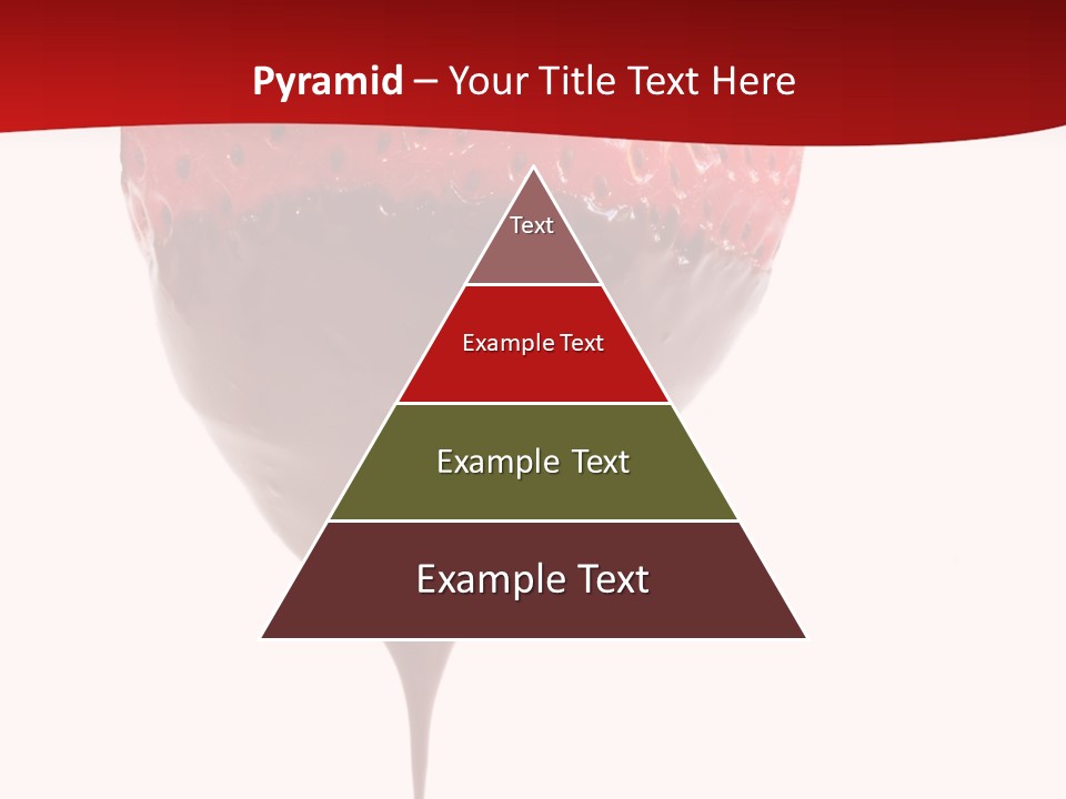 Isolated Dipped Fruit PowerPoint Template