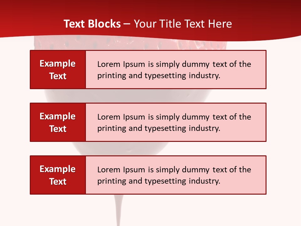 Isolated Dipped Fruit PowerPoint Template