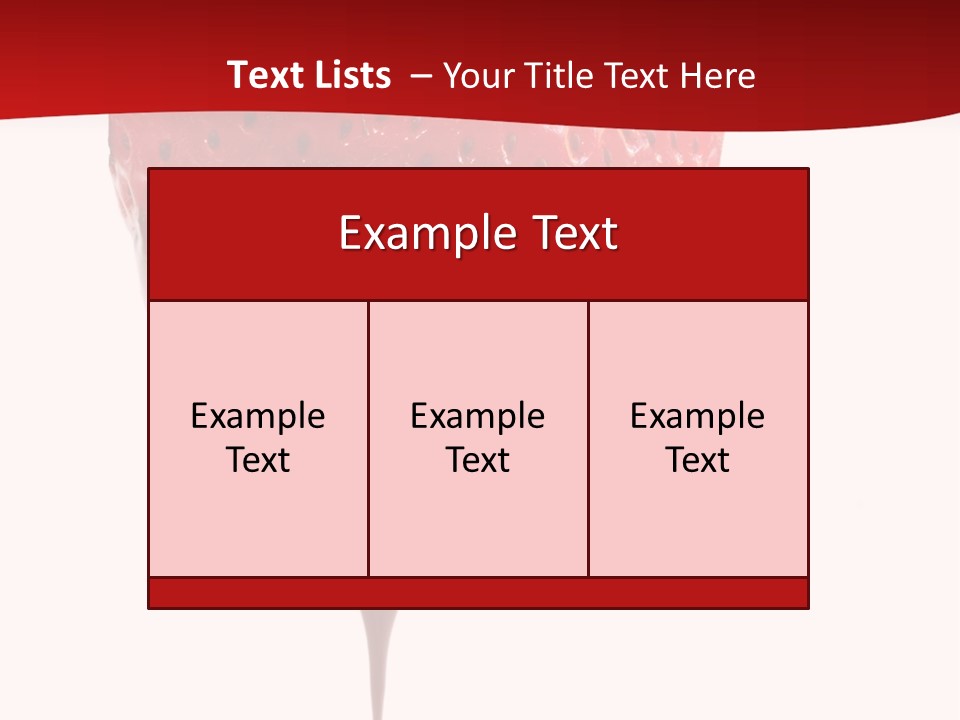 Isolated Dipped Fruit PowerPoint Template