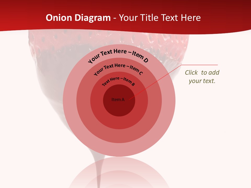 Isolated Dipped Fruit PowerPoint Template