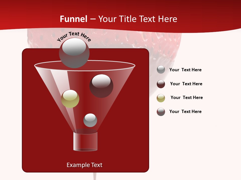 Isolated Dipped Fruit PowerPoint Template