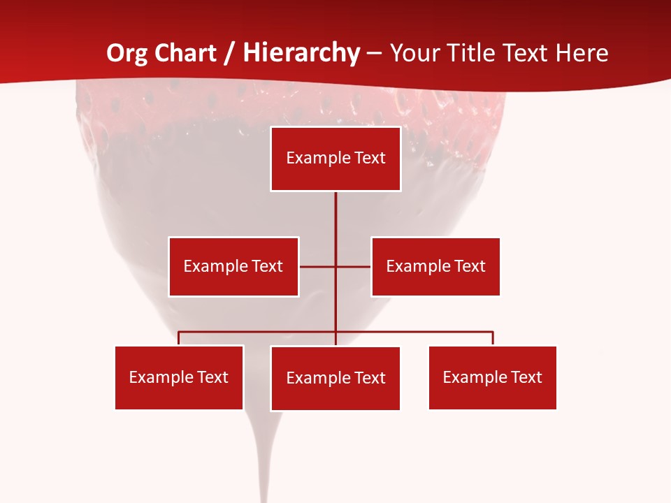 Isolated Dipped Fruit PowerPoint Template