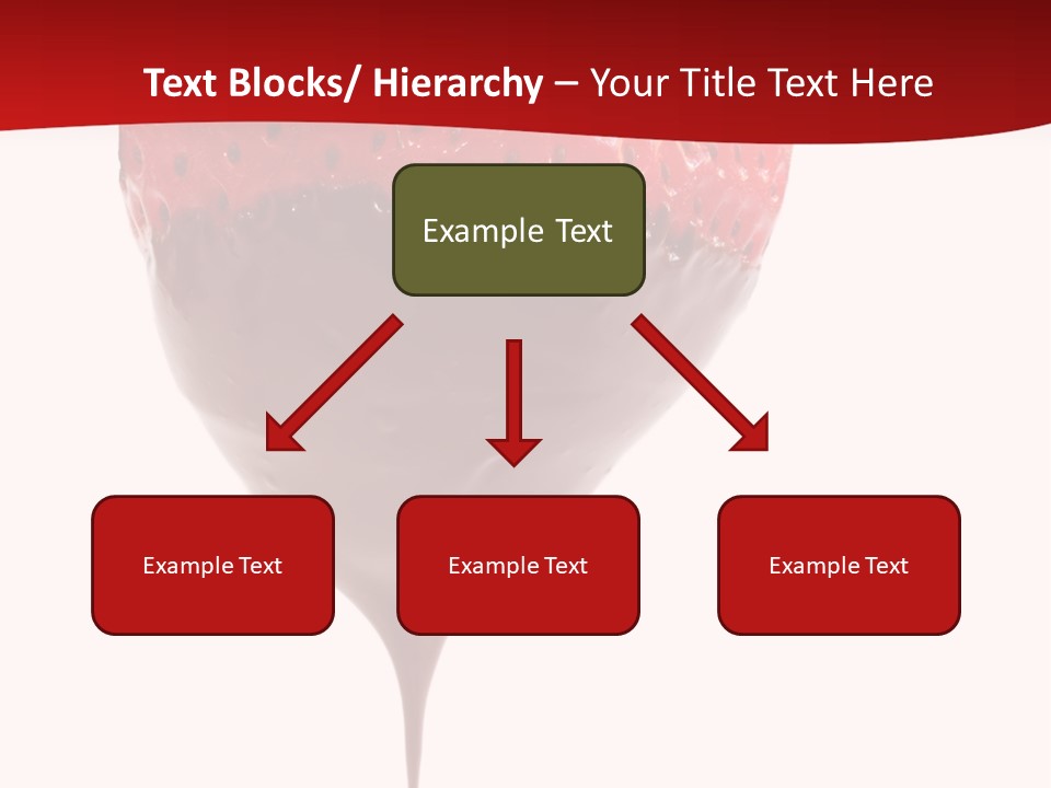 Isolated Dipped Fruit PowerPoint Template