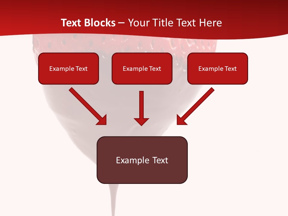 Isolated Dipped Fruit PowerPoint Template