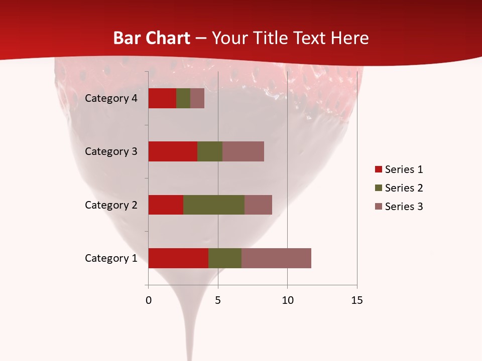 Isolated Dipped Fruit PowerPoint Template