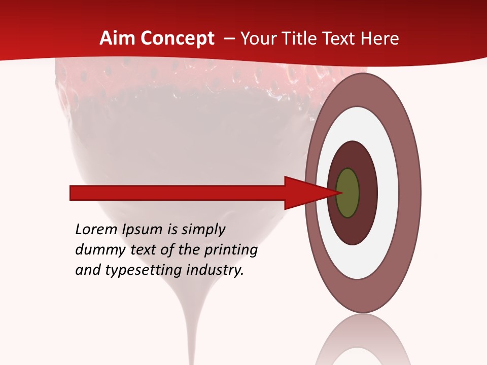 Isolated Dipped Fruit PowerPoint Template